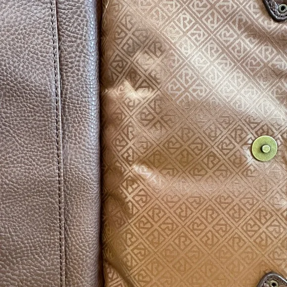 Rare Relic Vintage 1992 Brown Leather Handbag Purse - Adjustable Shoulder Strap - Picture 16 of 16